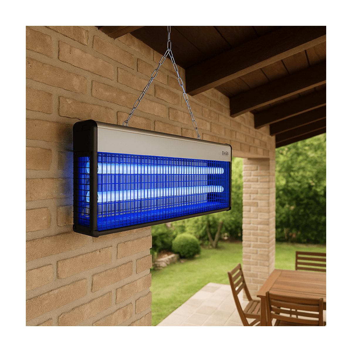 Lampe Anti Moustique Extérieur 40W Lampe Ultra Violet - Elimine Mouche, Moucheron, Insectes Volants Surface 150m² PLEIN AIR - Imagen 5