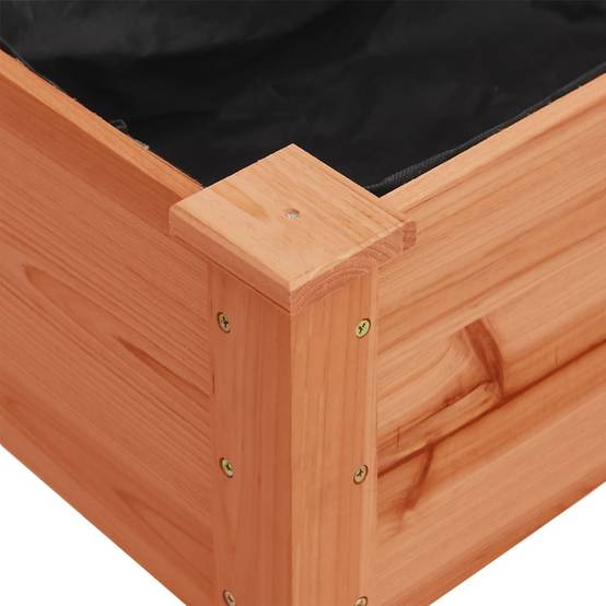 Grand carré potager surélevé mobile bois de sapin Brun 118x59 cm – ComfortXL Outdoor Living - Image 4