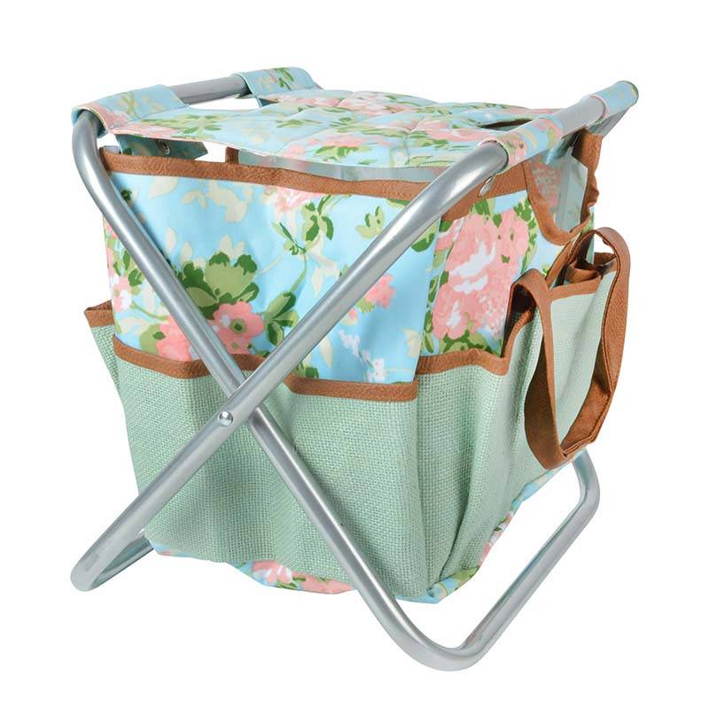 Esschert Design - Tabouret range-outils Imprimé Roses - Esschert Design - Imagen 2