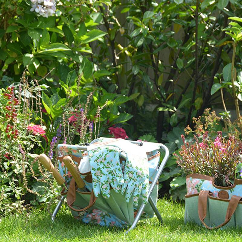 Esschert Design - Tabouret range-outils Imprimé Roses - Esschert Design - Imagen 5