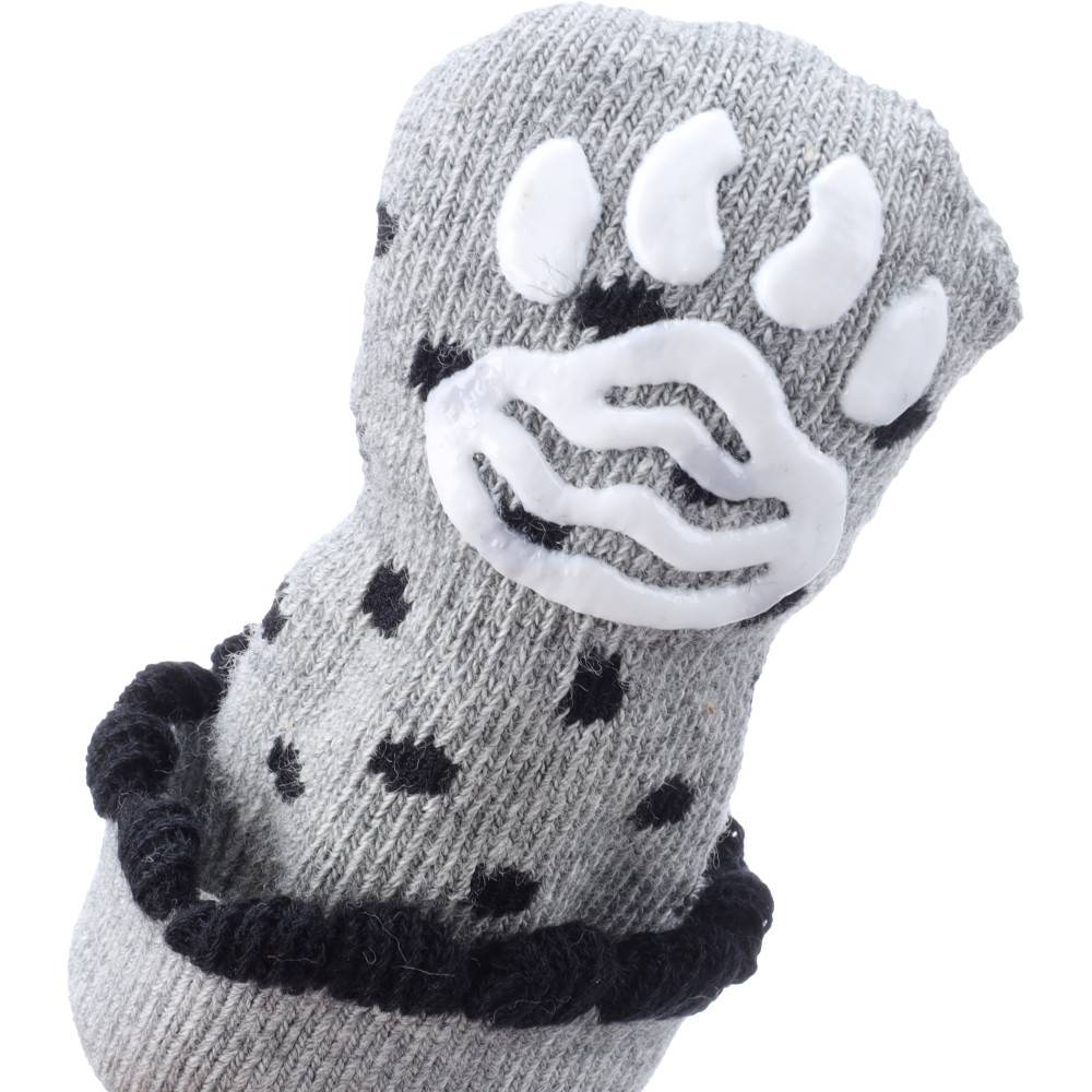 Chaussettes Asia taille L 4 pièces Grise pour chien - Image 2