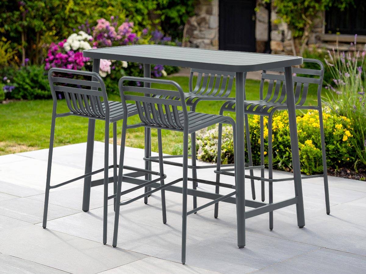 Table de bar rectangulaire mange-debout Miami - Jardiline - Image 2