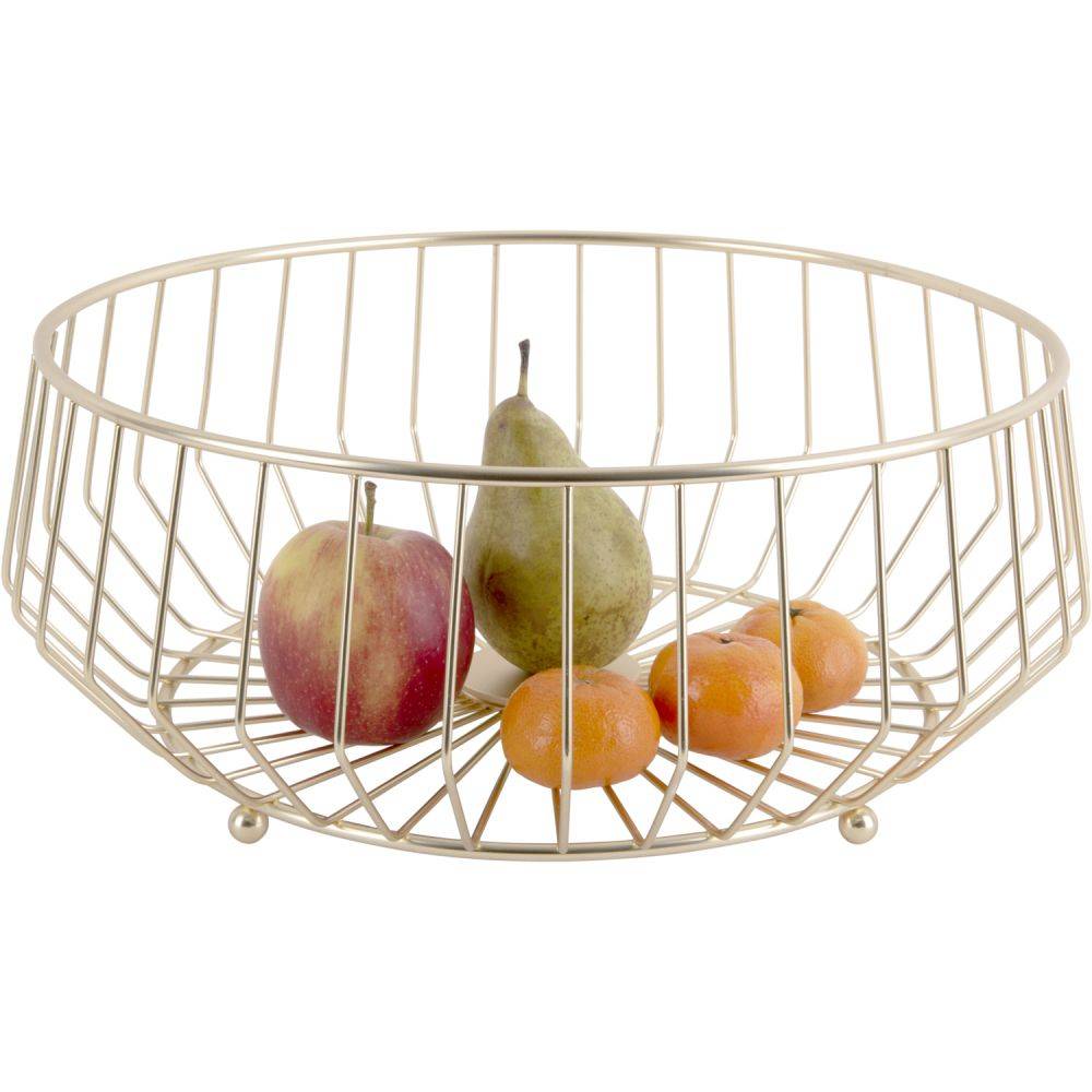 Pt Living - Grande corbeille à fruits en métal Linea - Imagen 2