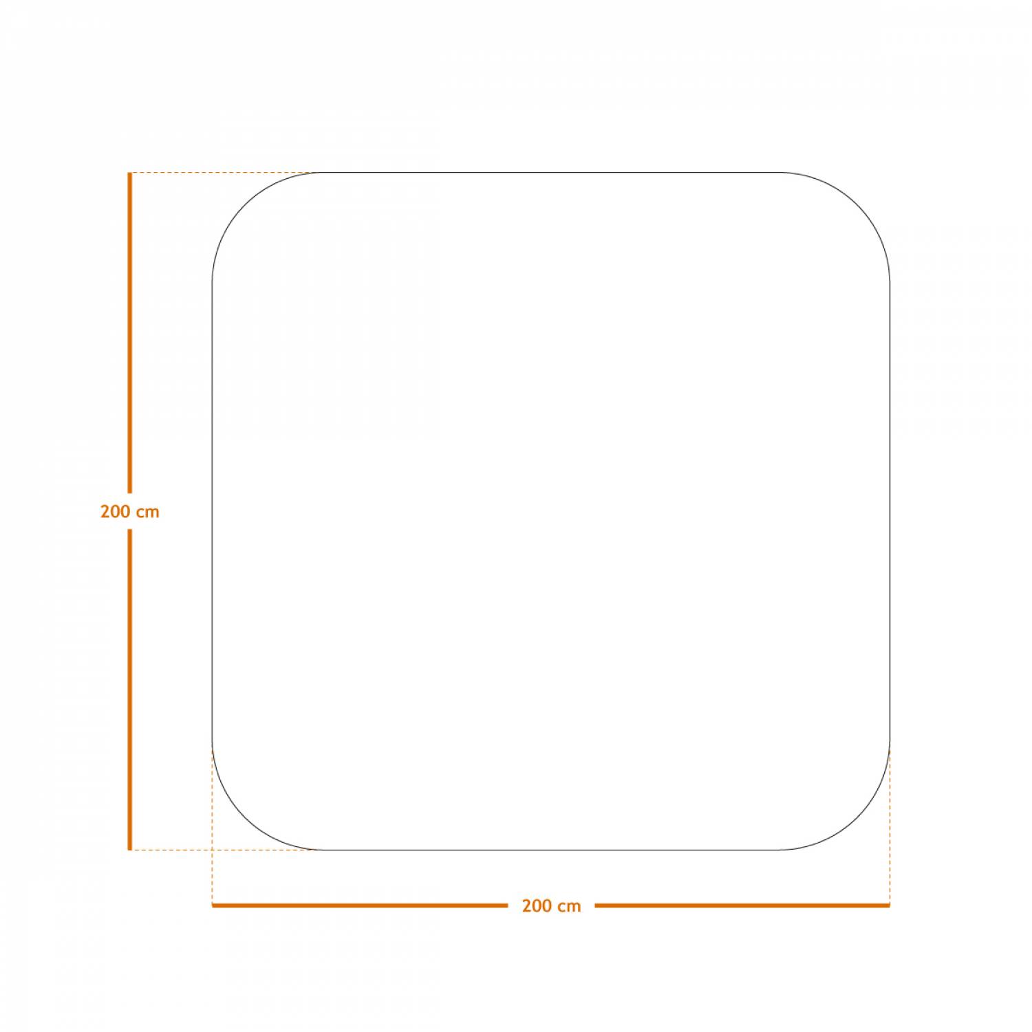 Couverture de pique-nique, tapis, nappe imperméable - 200 x 200 cm - Marin - Linxor - Image 2