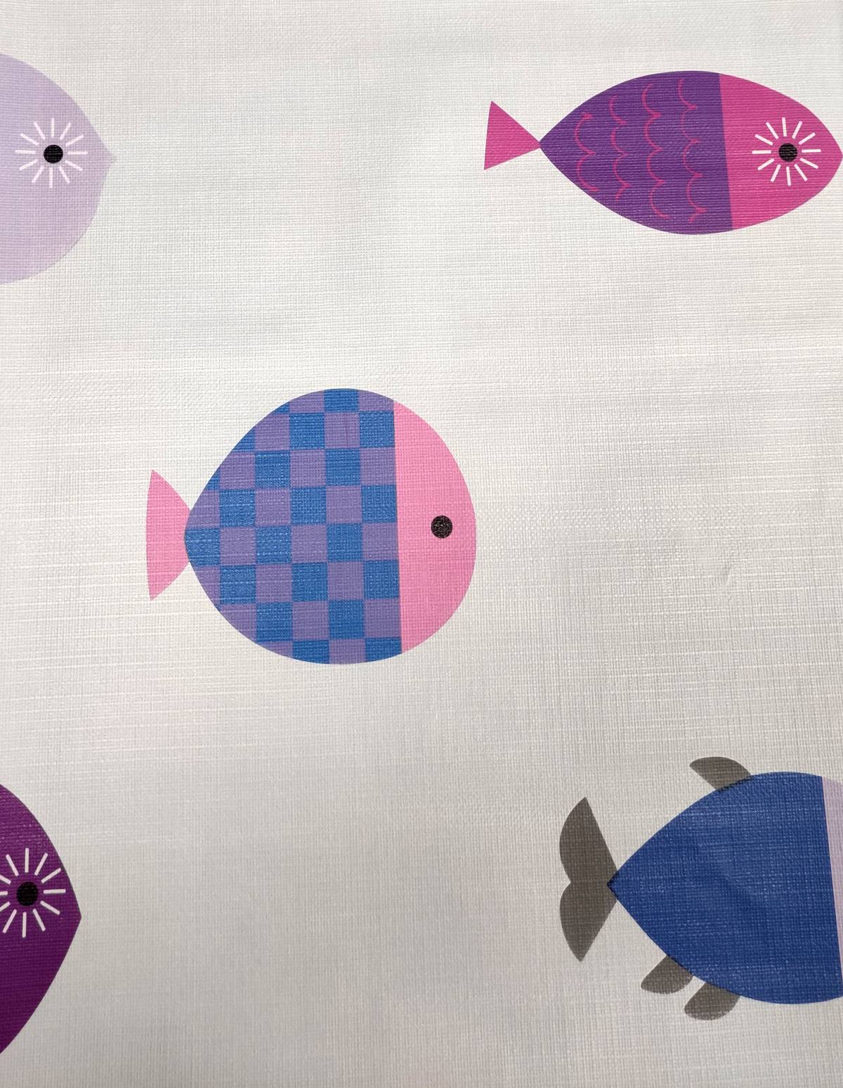 Nappe Composition PVC Base Polyester Anti-taches Poisson Taille 140X250 CM - Image 3
