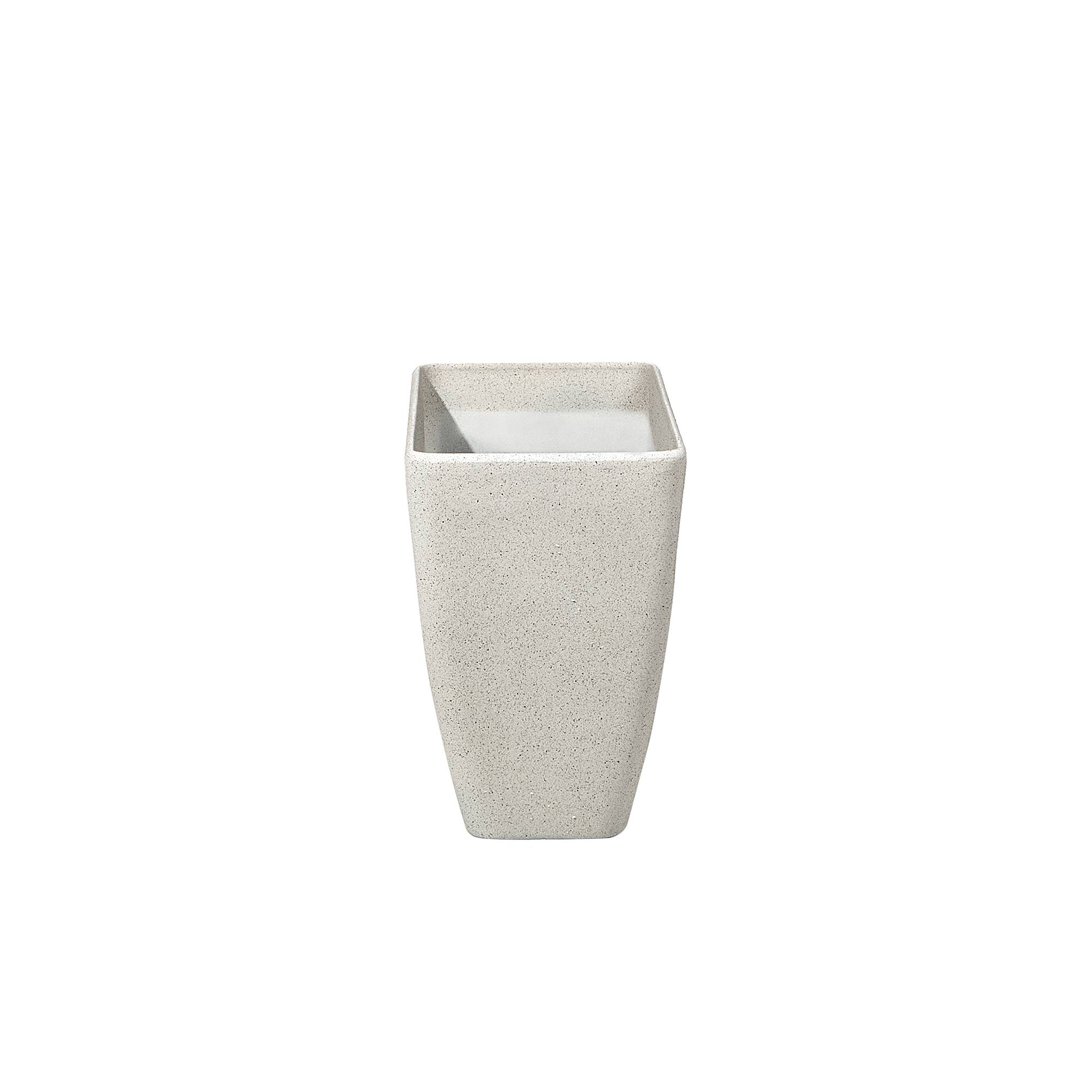 Cache-pot d'extérieur Fibre d'argile Beige BARIS - Beliani - Image 5