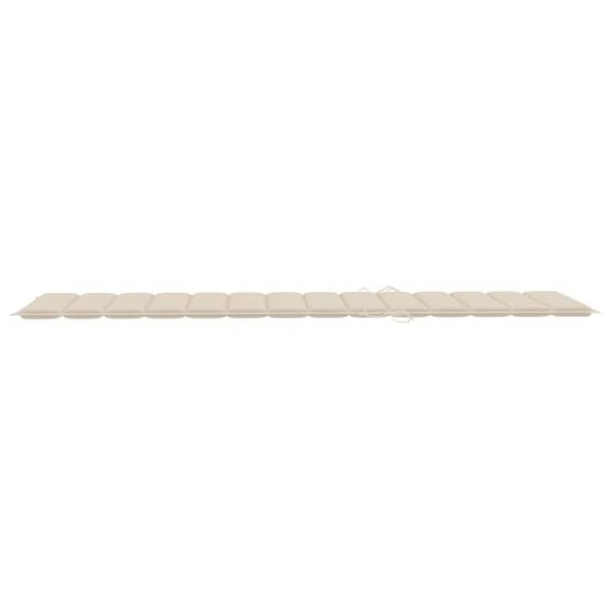 Lot 2 Transats Jardin Roulettes Bois Acacia Dossier Inclinable Pliable Beige - ComfortXL Outdoor Living - Image 6