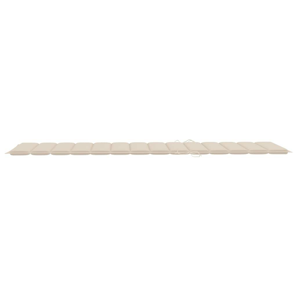 Lot 2 Transats Jardin Roulettes Bois Acacia Dossier Inclinable Pliable Beige - ComfortXL Outdoor Living - Image 6