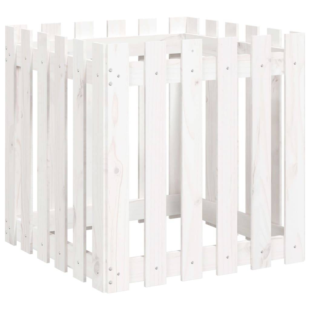 Prolenta Premium - Jardinière bois blanc 60 x 60 x 60 cm - Prolenta premium p331.5 - Image 1