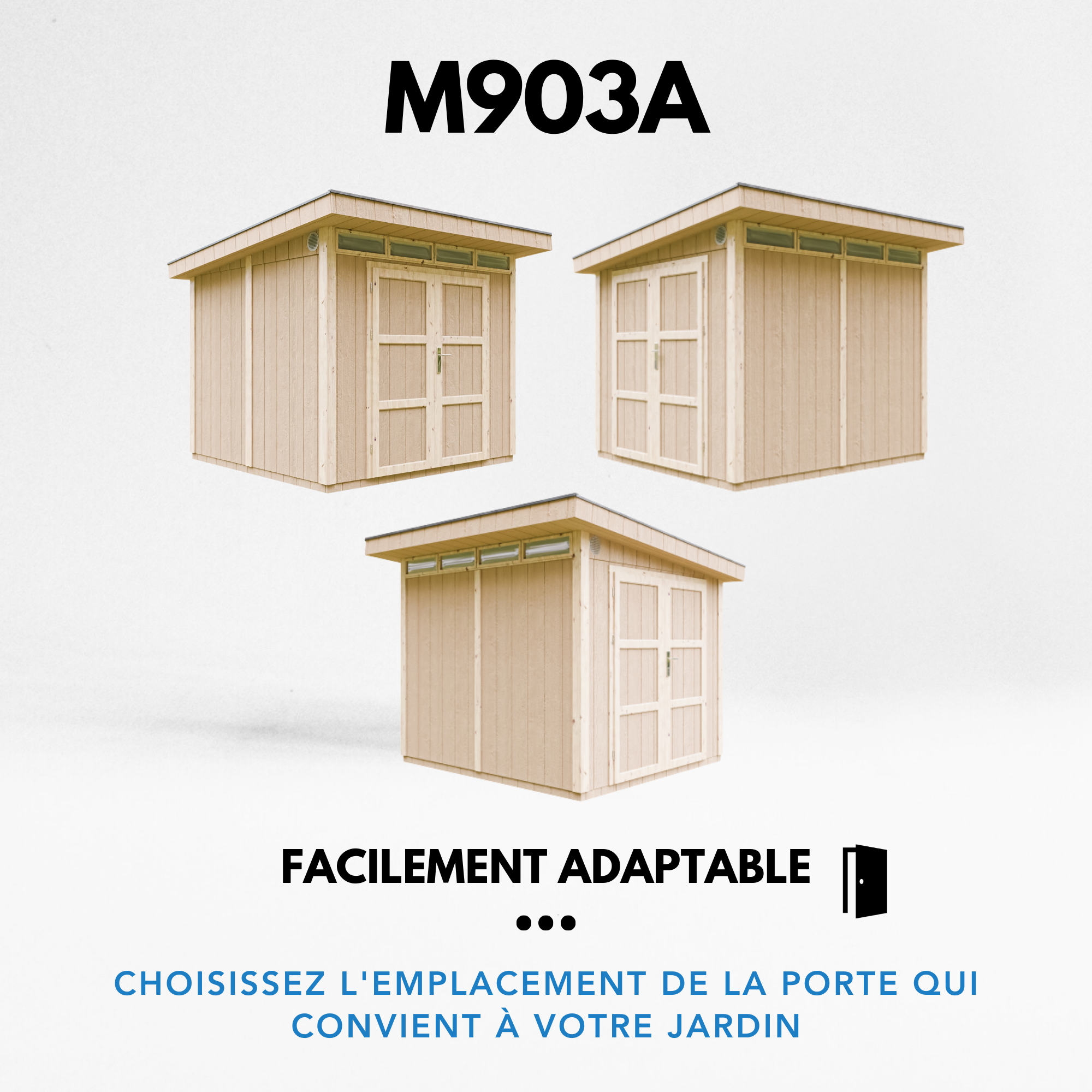 Timbela - Abri de jardin 6 m² - sans plancher L294xL279xH237cm - M903AB TIMBELA - Imagen 6