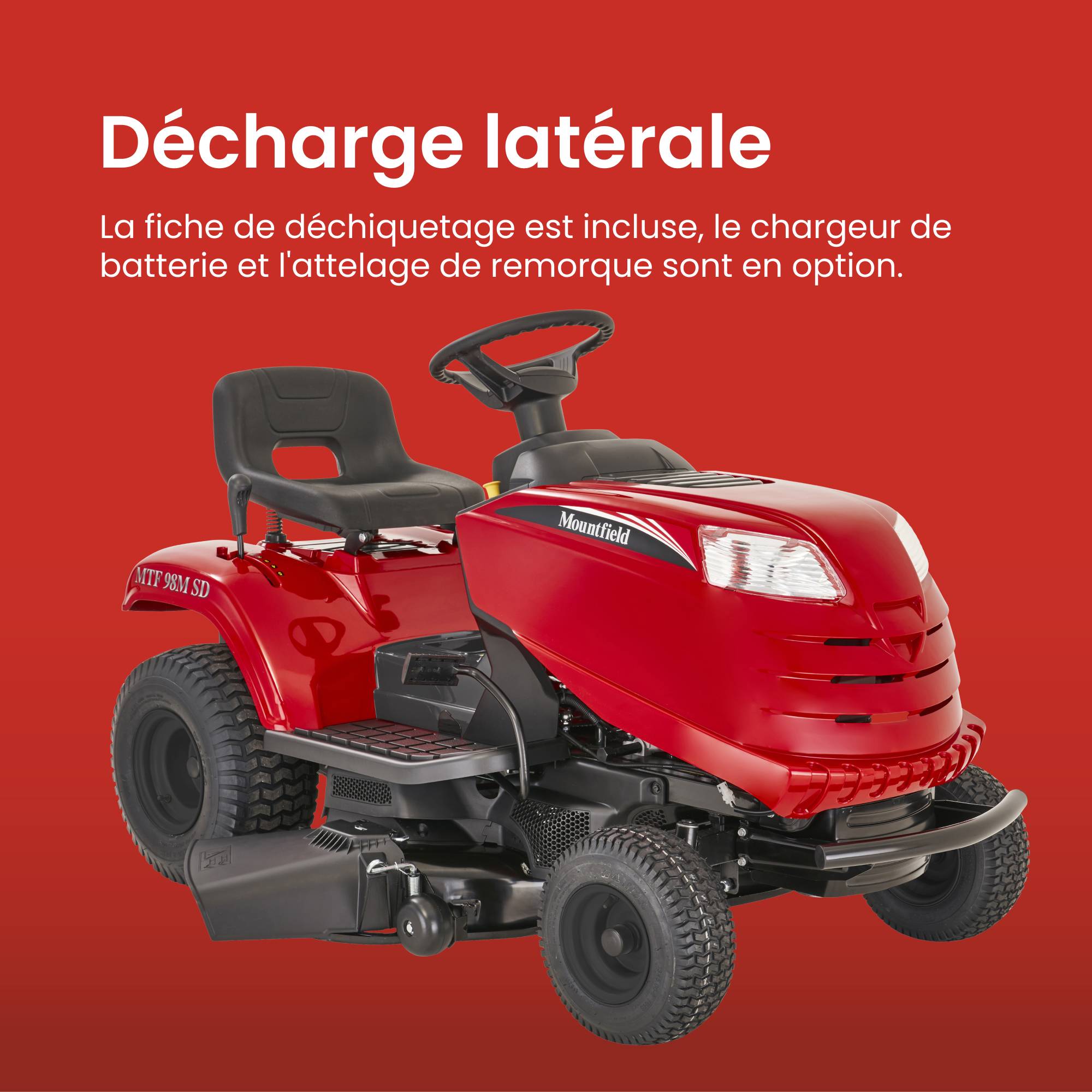 Tracteur tondeuse Mountfield MTF 98M SD – 98 cm, éjection latérale STIGA - Image 5