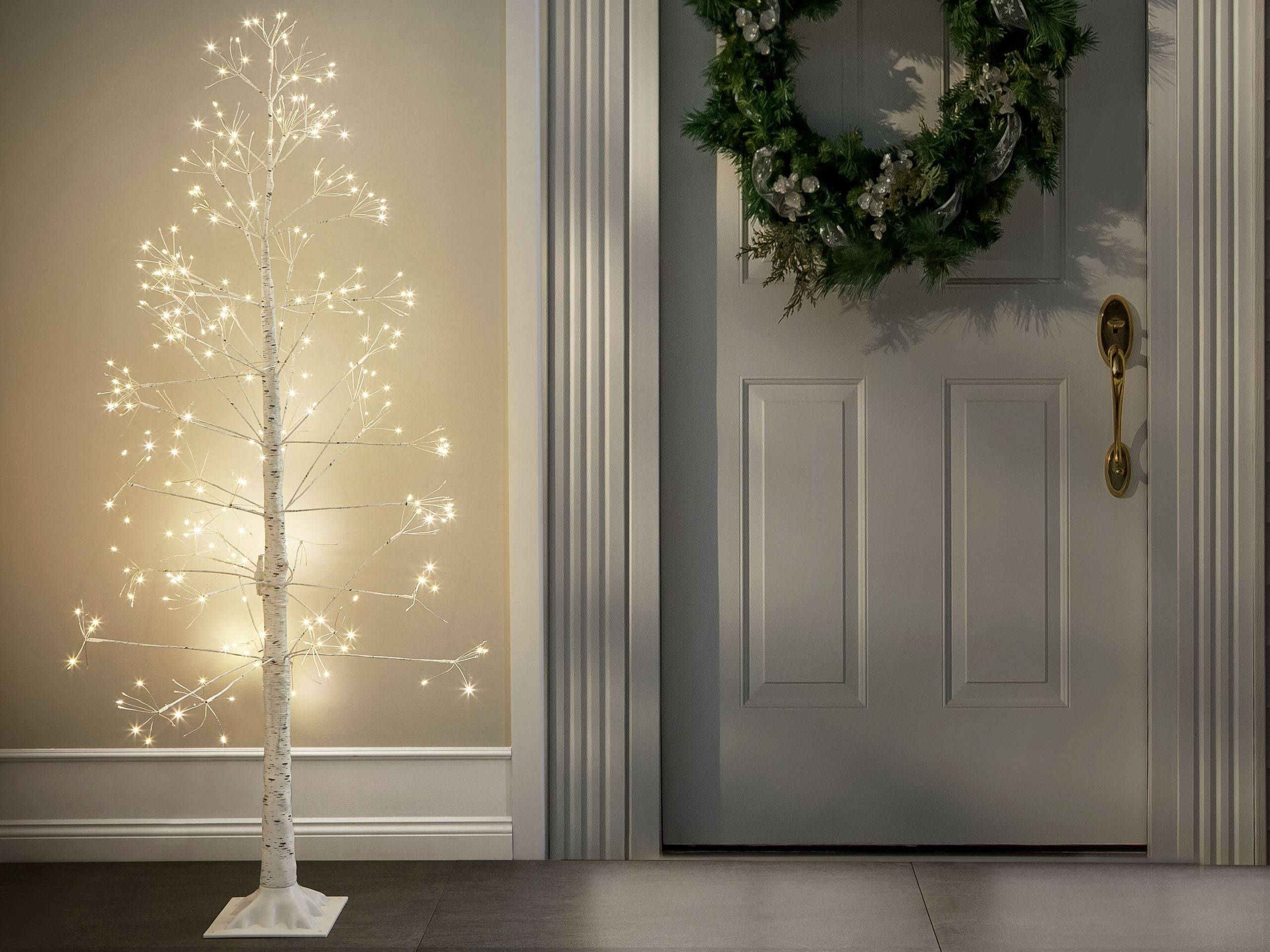Beliani - Décoration LED Matière synthétique Blanc ALBIONI - Beliani - Imagen 1