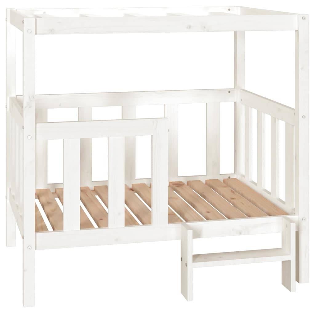 Vidaxl - Lit pour chien Blanc 105,5x83,5x100 cm Bois de pin solide vidaXL 822388 - Imagen 2