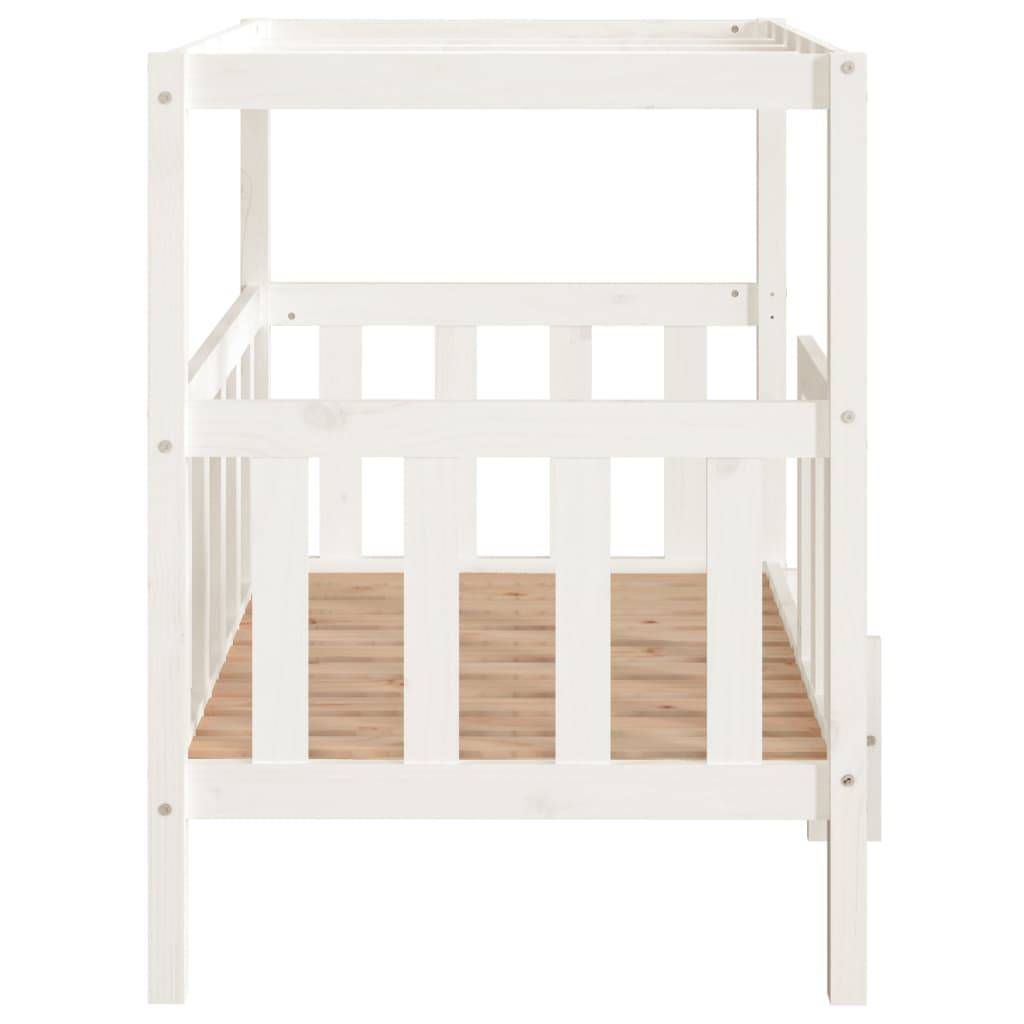 Vidaxl - Lit pour chien Blanc 105,5x83,5x100 cm Bois de pin solide vidaXL 822388 - Imagen 6
