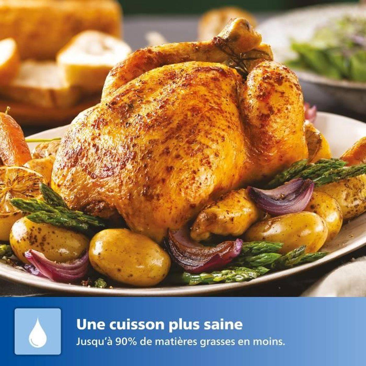 Philips - Friteuse sans huile 6,2l 1700w noir NA230/00 Philips - Image 8