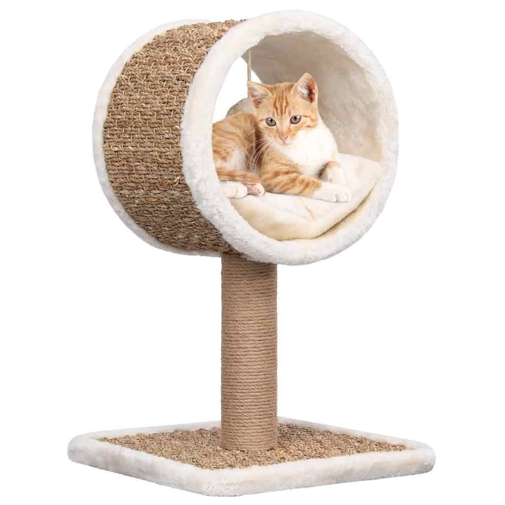 Arbre à chat, Tour à chat et tunnel supérieur et jouet 56 cm Herbiers marins MP77 - Image 2