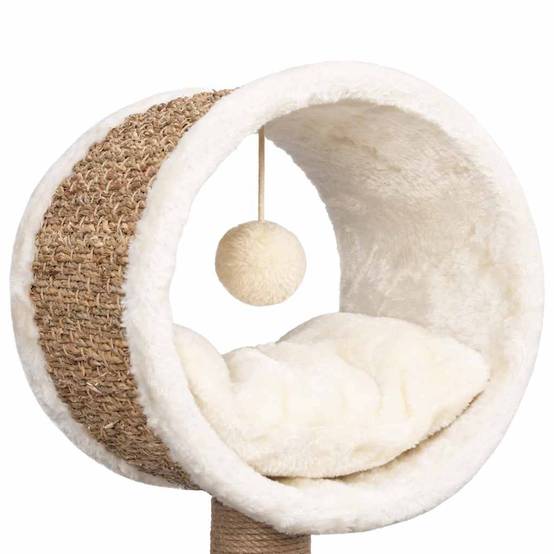 Arbre à chat, Tour à chat et tunnel supérieur et jouet 56 cm Herbiers marins MP77 - Image 5