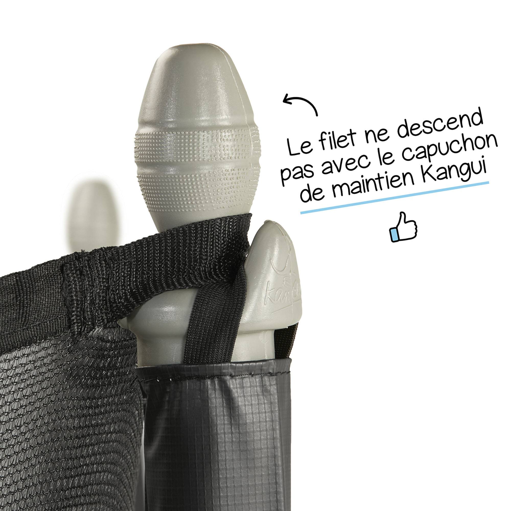 Kangui - Trampoline de jardin 366 cm + filet de sécurité + échelle | Normes CE/EU Kangui - Imagen 2