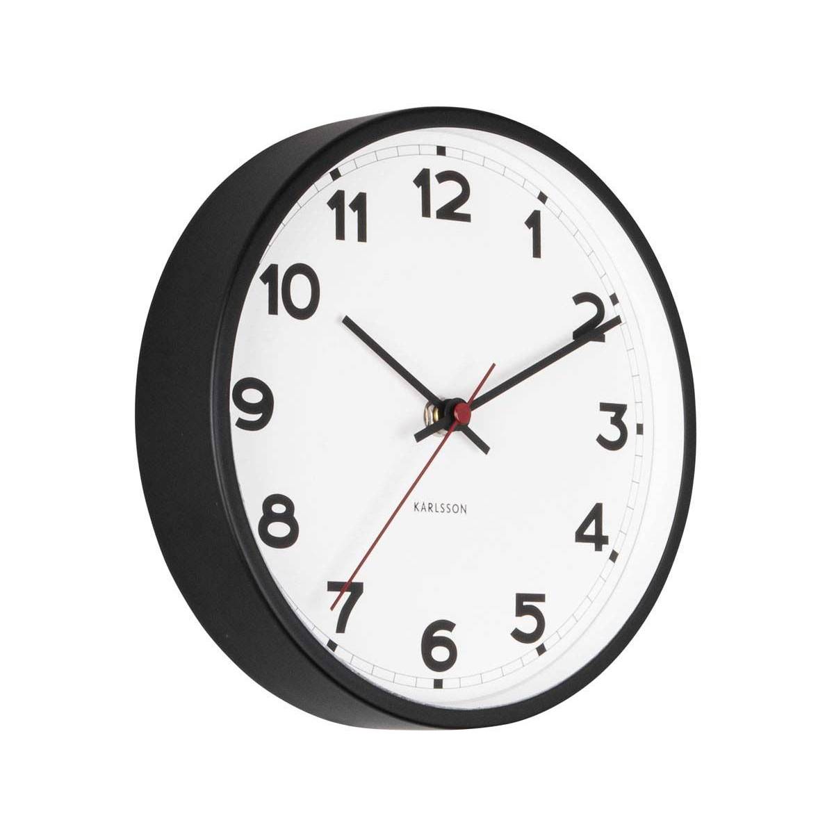 Karlsson - Horloge ronde en métal New classic 20 cm Blanc Karlsson - Imagen 1