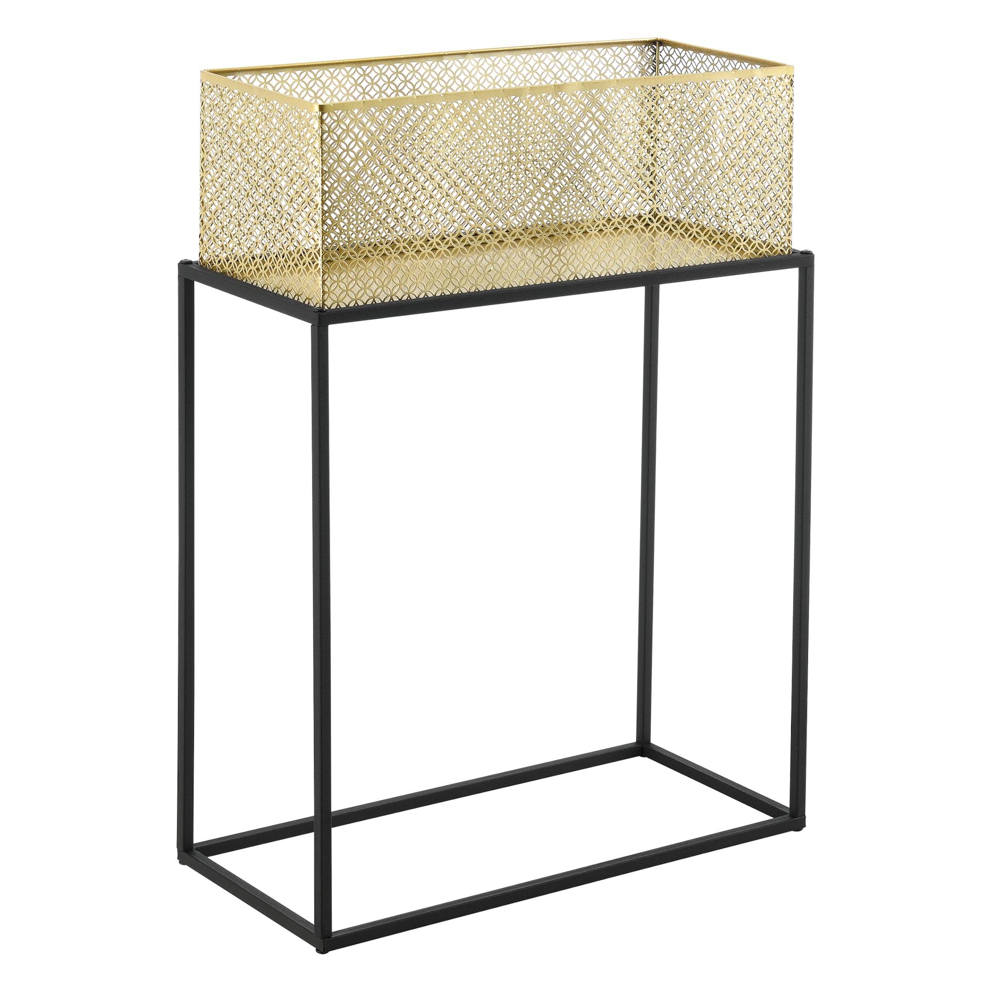 Helloshop26 - Lot de 2 supports de plante noir laiton - Imagen 3