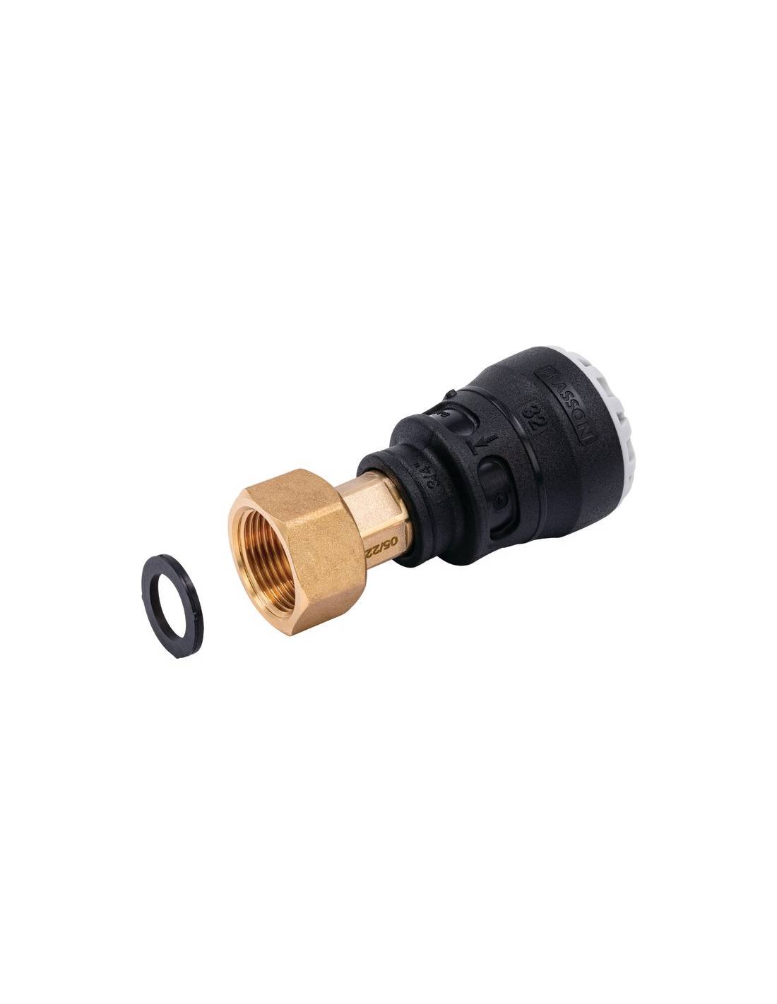 plasson - Manchon Compression Laiton D25x3/4 Raccord Compression Laiton Pour Tube Pe - Plasson