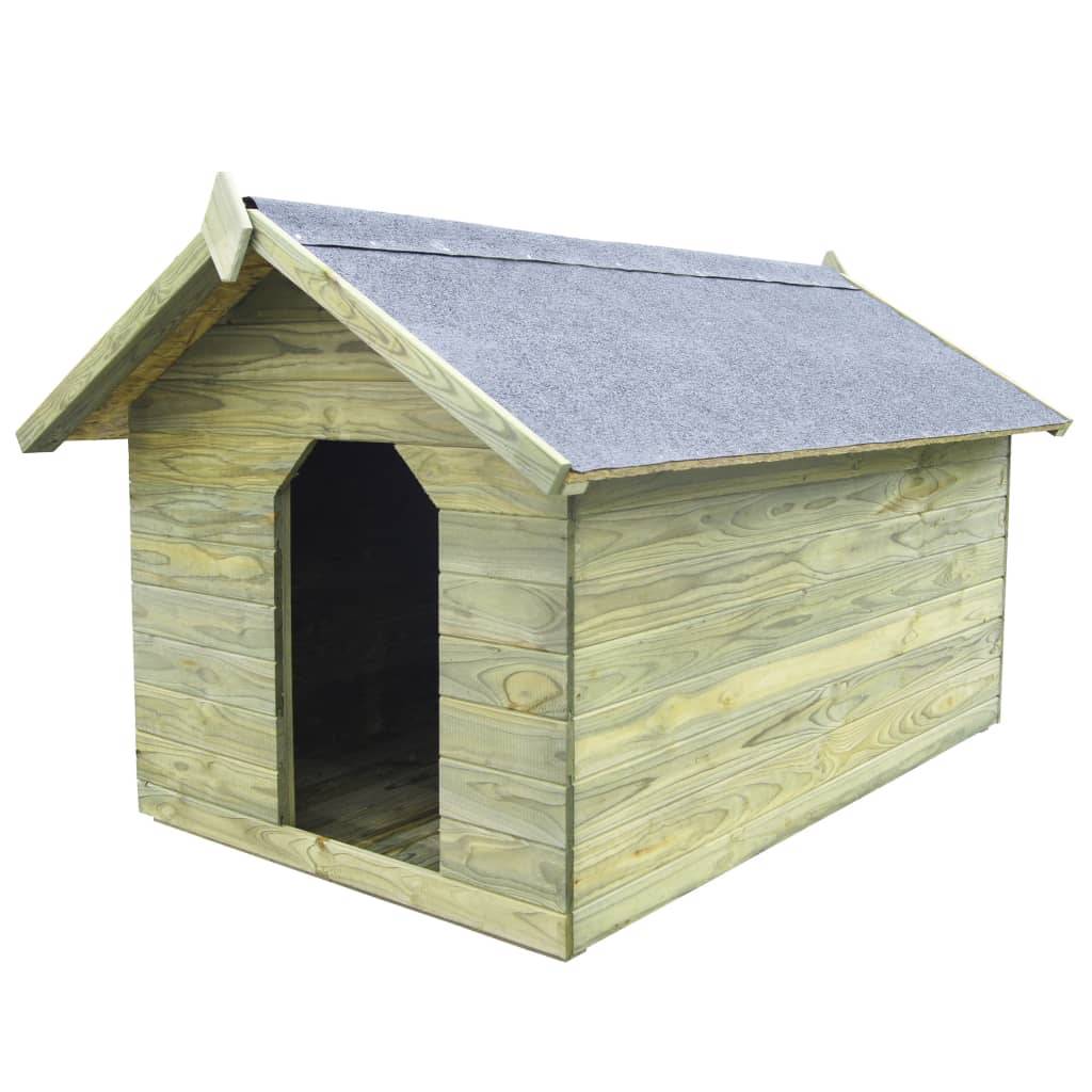 Helloshop26 - Niche de jardin avec toit ouvrant 105 cm en bois de pin imprégné - Imagen 1