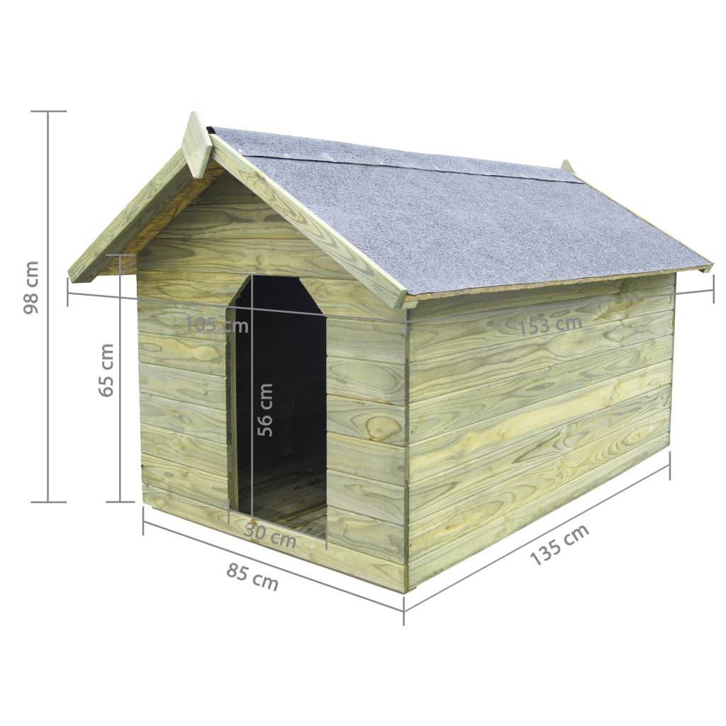 Helloshop26 - Niche de jardin avec toit ouvrant 105 cm en bois de pin imprégné - Imagen 6