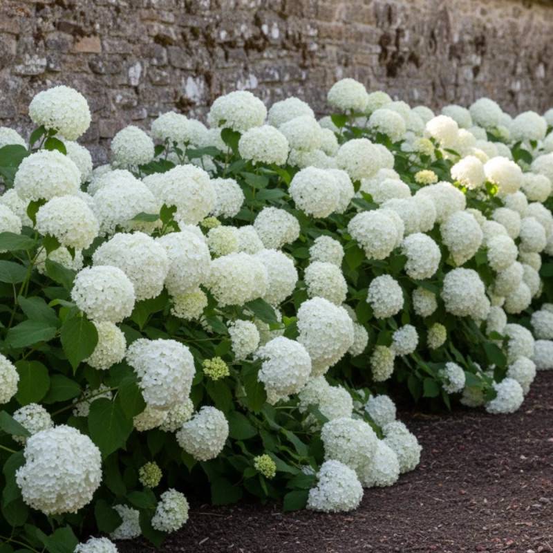 Hortensia de Virginie Annabelle, Hortensia arborescens à fleurs Blanche - feuillage Caduc - Pot de 7,5L - 60/80 cm-  hauteur à maturité De 1,00 m à 1, - Imagen 6