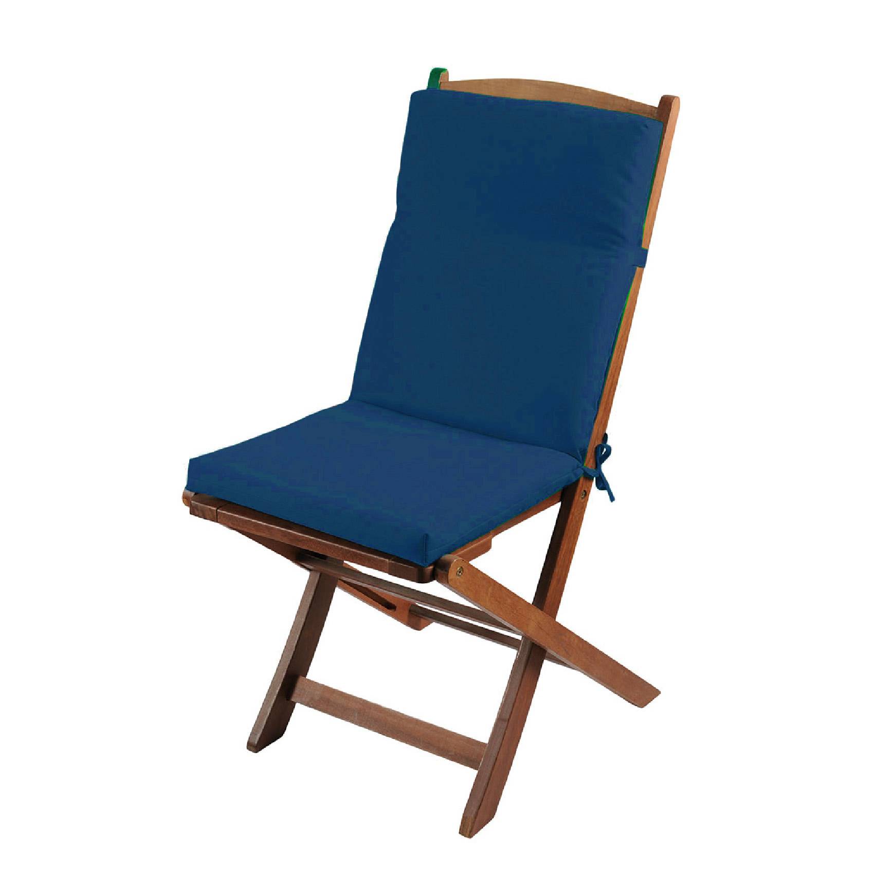 Home Maison - Coussin de chaise extérieur assise et dossier MINORQUE - HOME MAISON - Polyester - Bleu - Imagen 1
