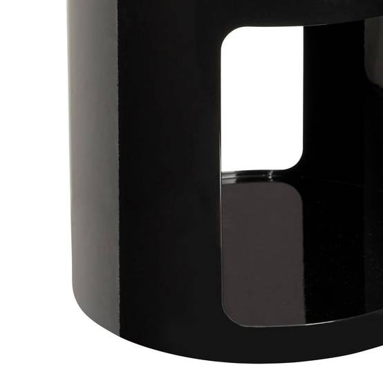 Table d'Appoint Design "Ashdal" 45cm Noir - Image 3