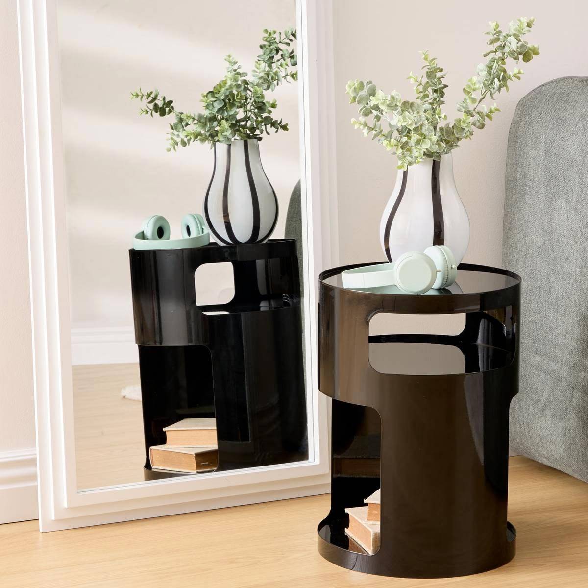 Table d'Appoint Design "Ashdal" 45cm Noir - Image 4