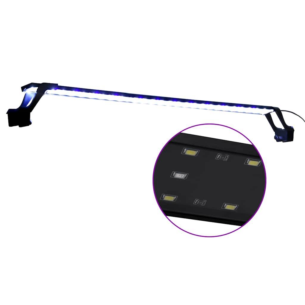 Rampe LED à Pinces pour Aquarium Design Fin Lumière Bleue et Blanche 90-105 cm - ComfortXL Outdoor Living - Image 2