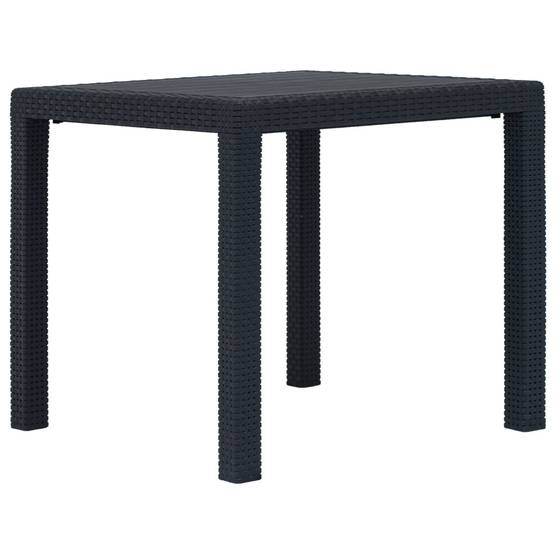 Table de jardin Plastique Anthracite 79 x 79 x 72 cm - PANGIVO - Image 1