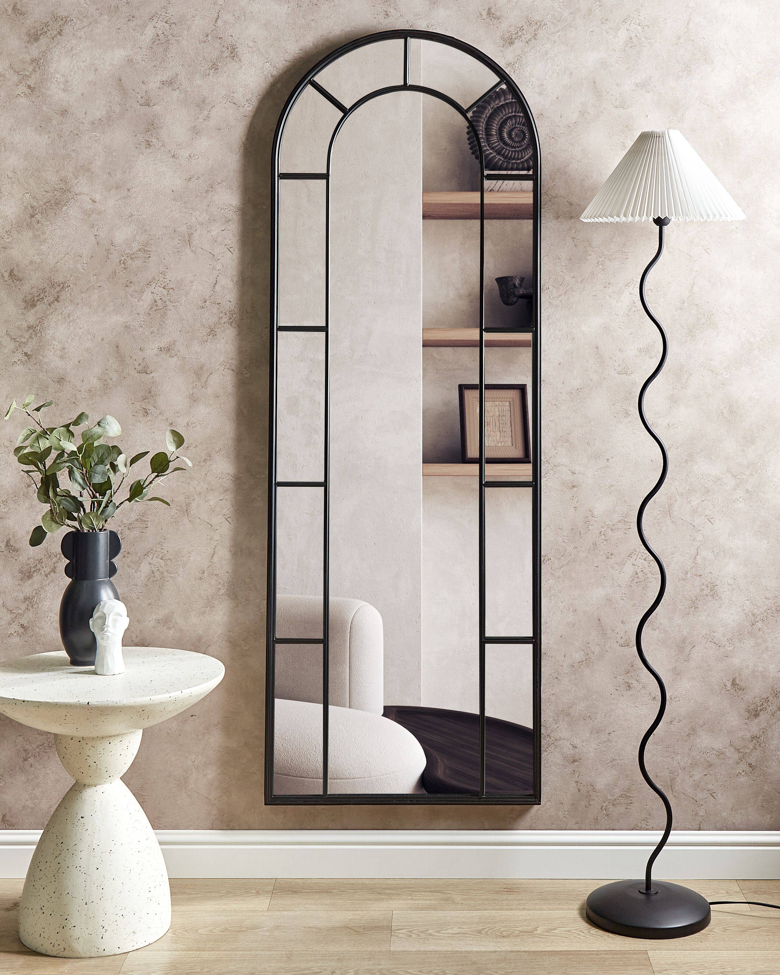 Beliani - Miroir Métal Noir CROSSES - 60x3x170- Beliani - Image 1