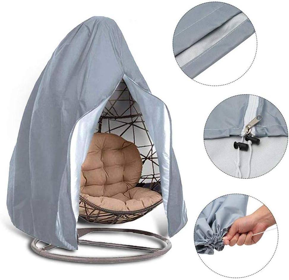 IntiMeg - Housse de chaise de jardin avec fermeture éclair - Housse de protection imperméable - Tissu Oxford avec doublure en PVC IntiMeg - Image 5