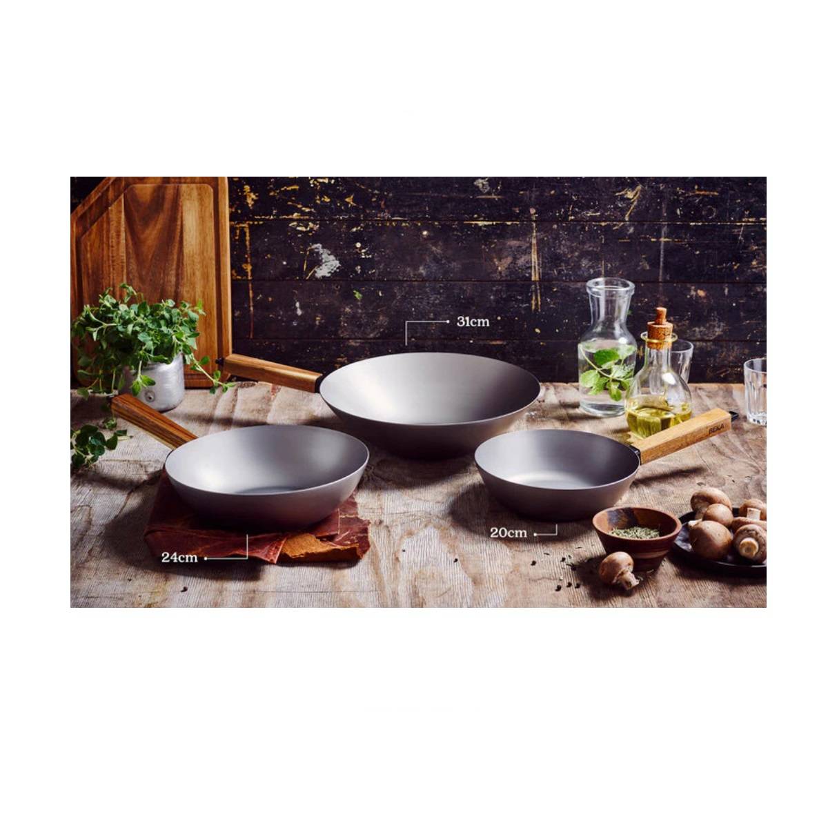 Poêle wok acier 31 gris 13970314 Beka - Image 5