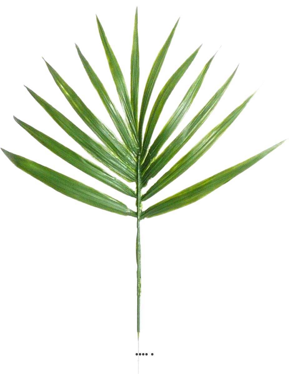 Artificielles - Feuille X12 palmier Chamaerops artificielle H 44 cm D 32 cm plastique
