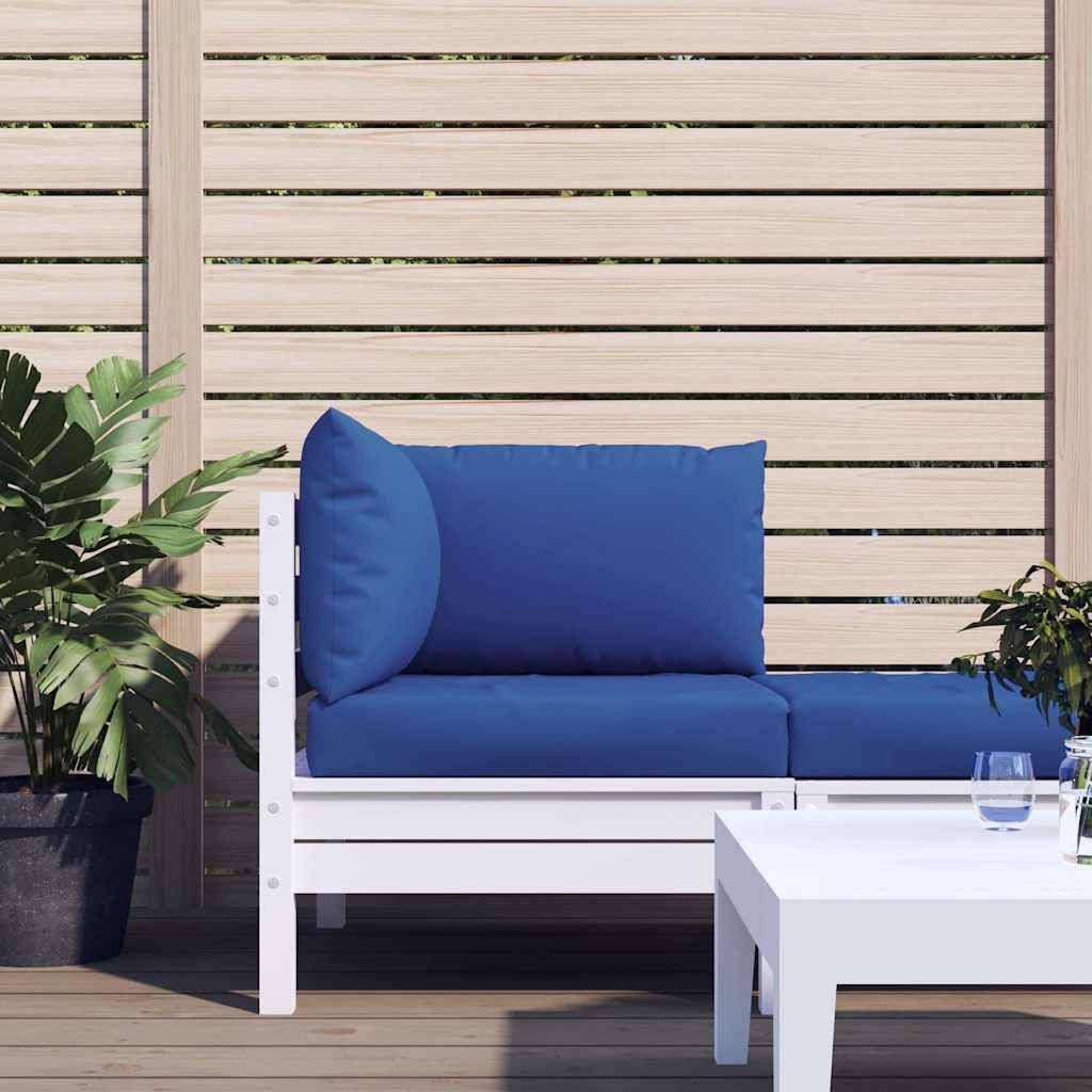 Coussins Palette Lot de 3 Tissu Oxford Confortable pour Salon de Jardin d'Extérieur Bleu – ComfortXL Outdoor Living - Image 1