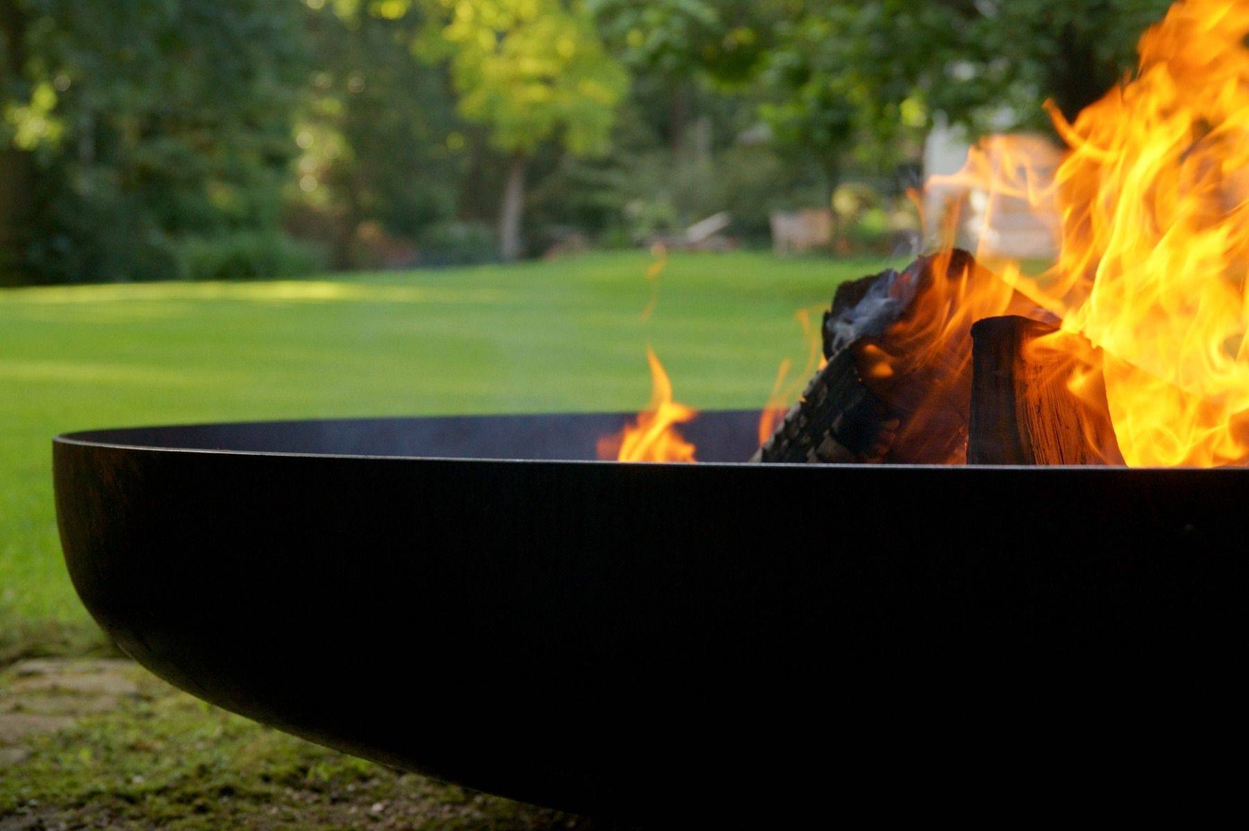 Brasero bol à feu 80 cm acier corten MOODZ - Image 5
