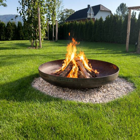 Brasero bol à feu 80 cm acier corten MOODZ - Image 3