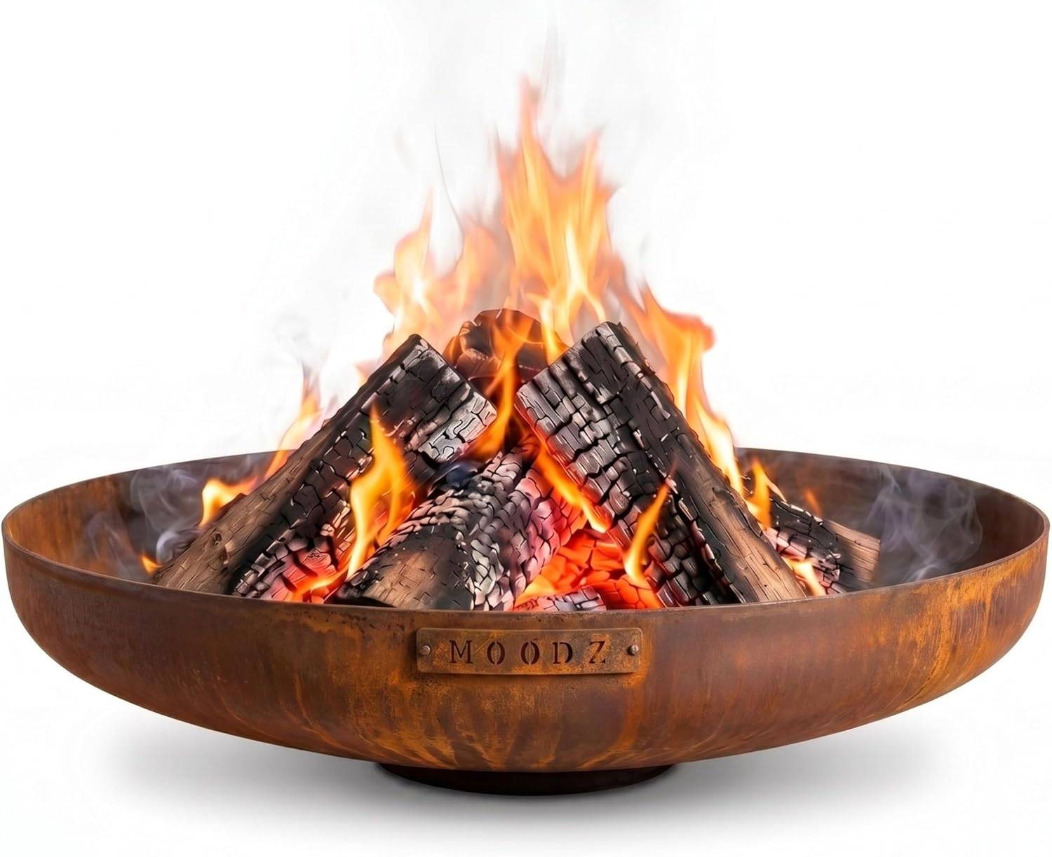 Brasero bol à feu 80 cm acier corten MOODZ - Image 1