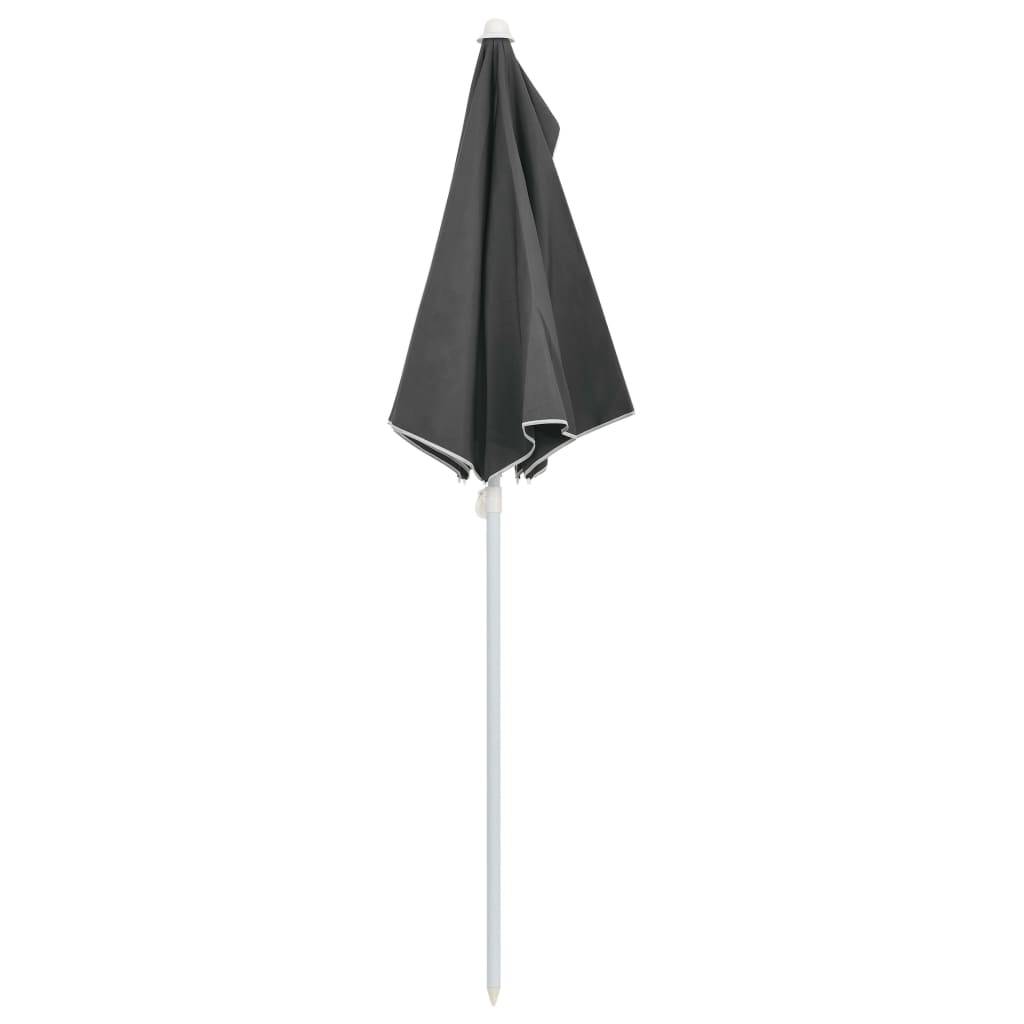 PANGIVO - Demi-parasol de jardin polyester acier anthracite 180 x 90 x 195 cm - PANGIVO - Image 6