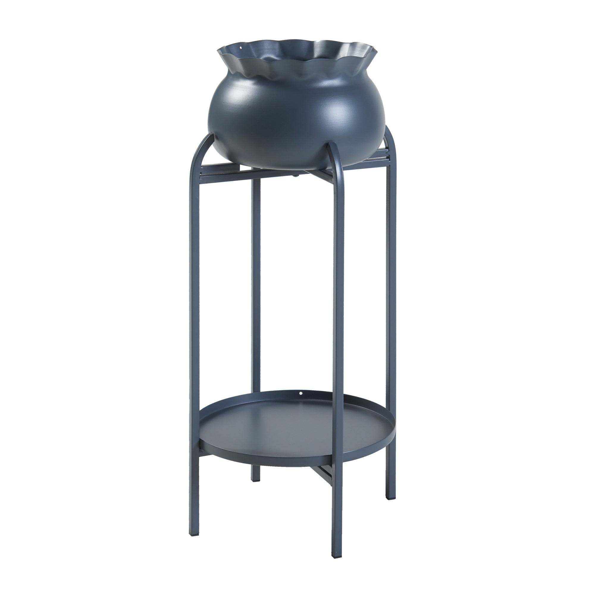 Porte-plantes style intemportel support 81 x 40 x 40 cm noir - Image 1