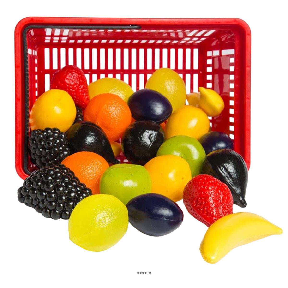 Artificielles - Panier de 27 petits fruits artificiels assortis en Plastique soufflé - Imagen 2