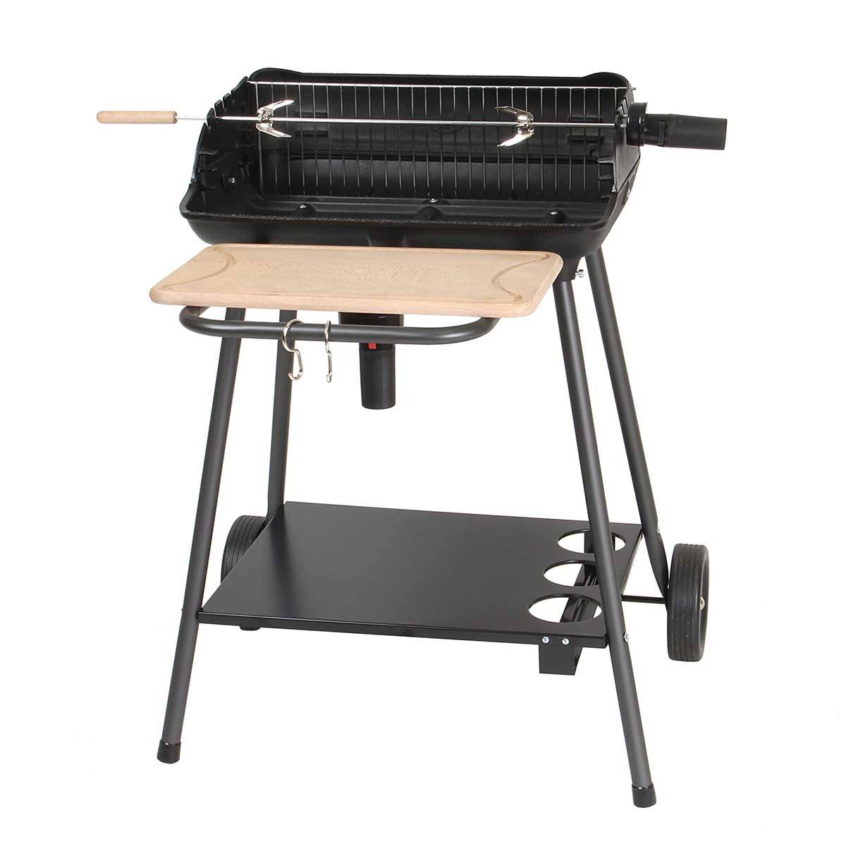 Somagic - Barbecue à charbon de bois avec fonction rôtissoire - SOMAGIC - Métal - Noir - Imagen 1