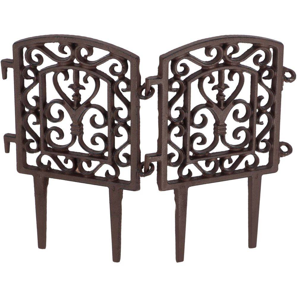 Esschert Design - Bordure à assembler en fonte Tradition Lot de 2 - Imagen 4