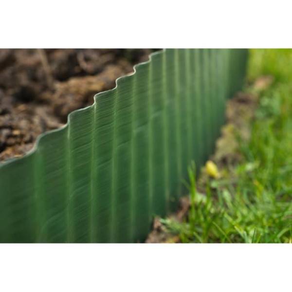 Bordure a gazon polyéthylene vert H25 cm x 9 m - NATURE - Image 2
