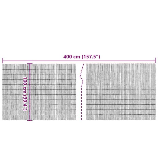 Clôture de jardin - Barrière de jardin 400x100 cm roseau rj535 - Image 5