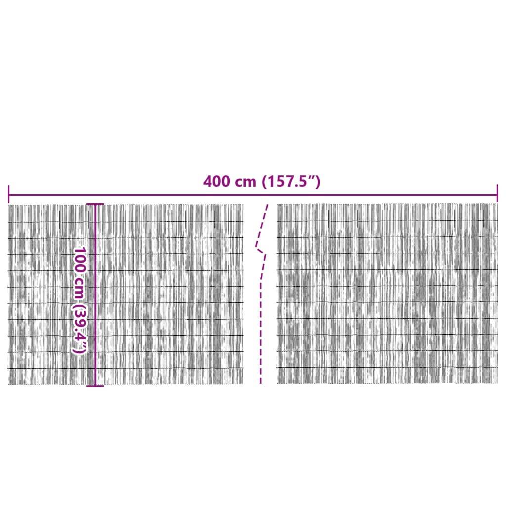 Clôture de jardin - Barrière de jardin 400x100 cm roseau rj535 - Image 5