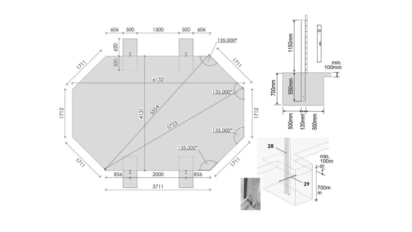 Altanka - Piscine en bois 6,57x4,57 - H.1,31 m - avec filtration - BAS749OSPI - Imagen 7